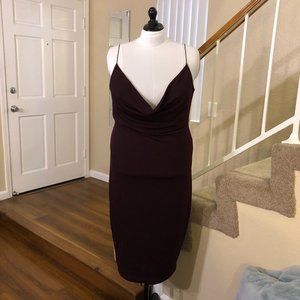 Purple Slink Bodycon Dress